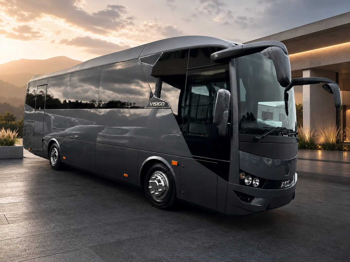 Selenit Grey AOS Visigo luxury midi coach exterior