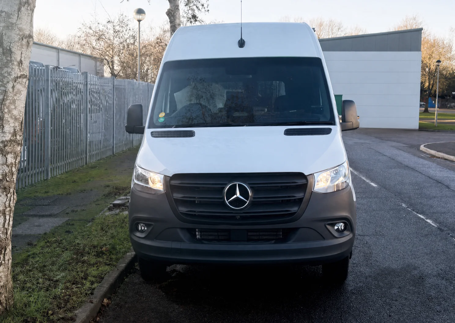 White Mercedes-Benz Sprinter EVM Classic Accessible exterior