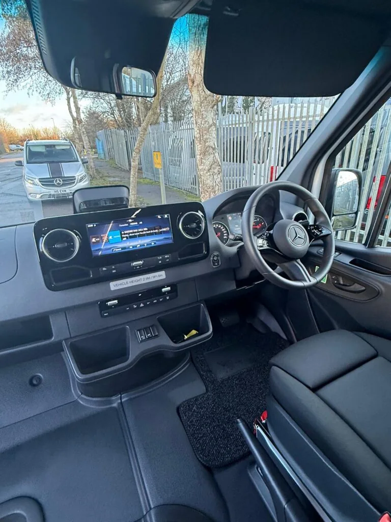 Right-hand-drive cockpit of the EVM Classic Accessible