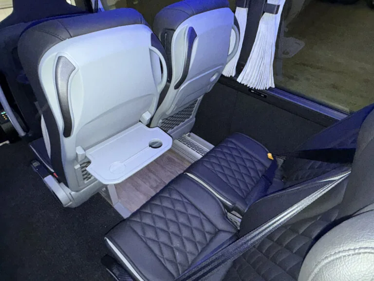 Reclining passenger seat and aisle detail in the Grand Toro II