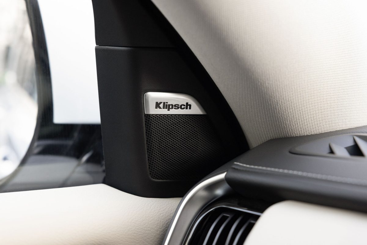 Klipsch premium audio speaker inside the Nissan Patrol