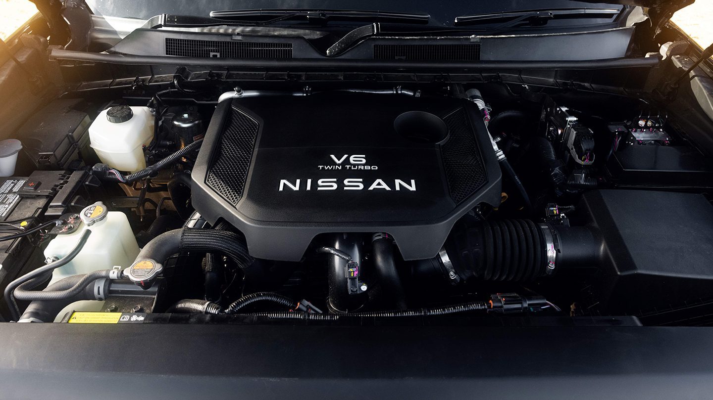 Nissan 3.5-litre twin-turbo V6 petrol engine