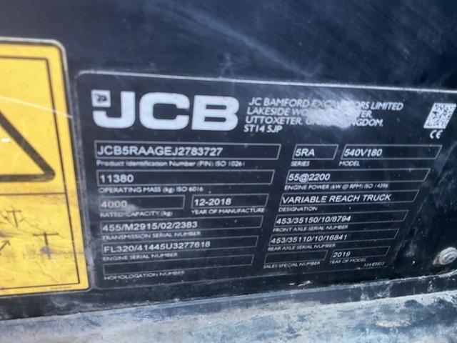 2019 JCB 540-180 Machinery for export from Japan
