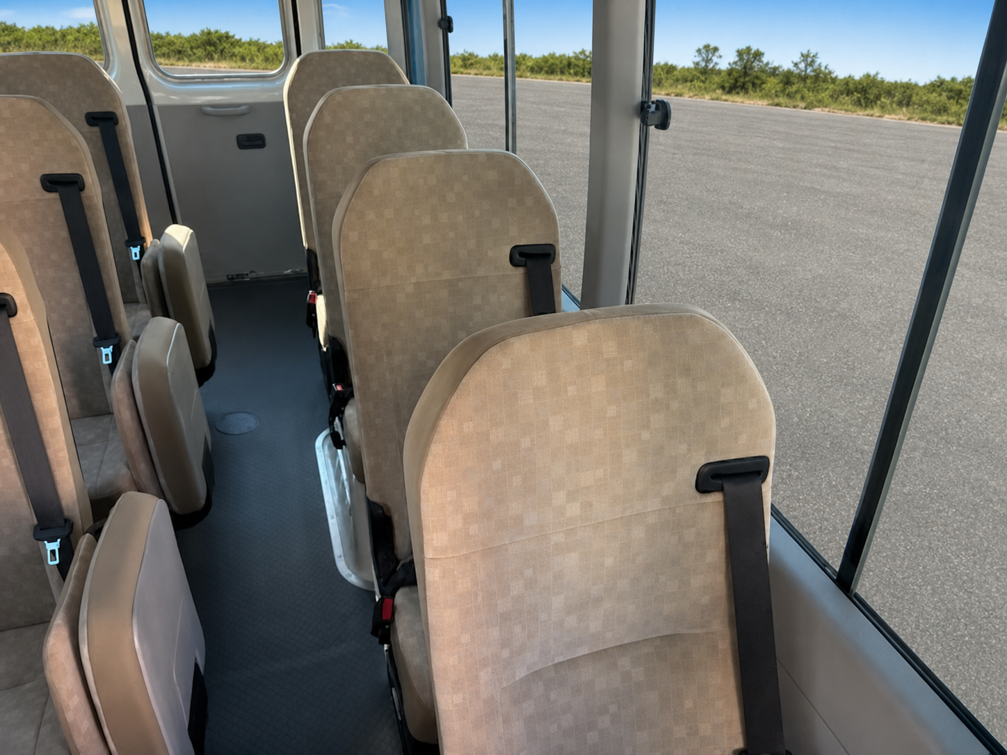 2026 Toyota Coaster Long / 25-Seater, Split Rear Doors & Automatic Swing Door JDM for export from Japan