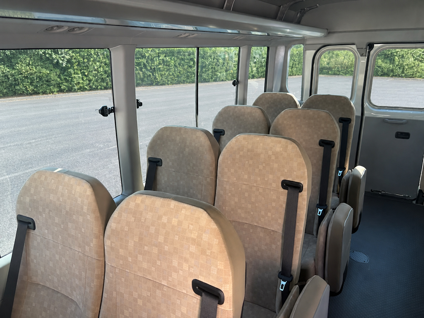 2026 Toyota Coaster Long / 25-Seater, Split Rear Doors & Automatic Swing Door JDM for export from Japan
