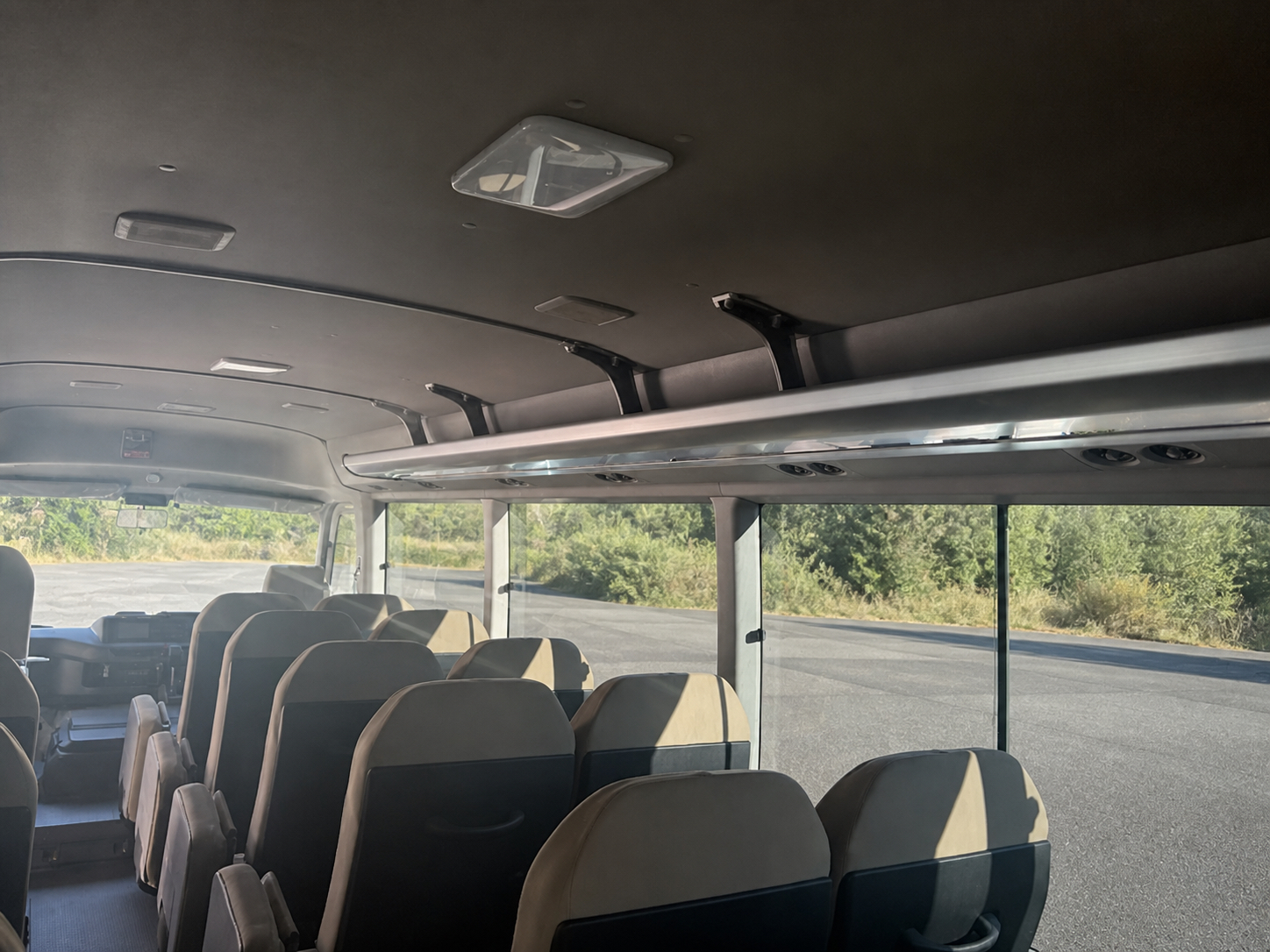 2026 Toyota Coaster Long / 25-Seater, Split Rear Doors & Automatic Swing Door JDM for export from Japan