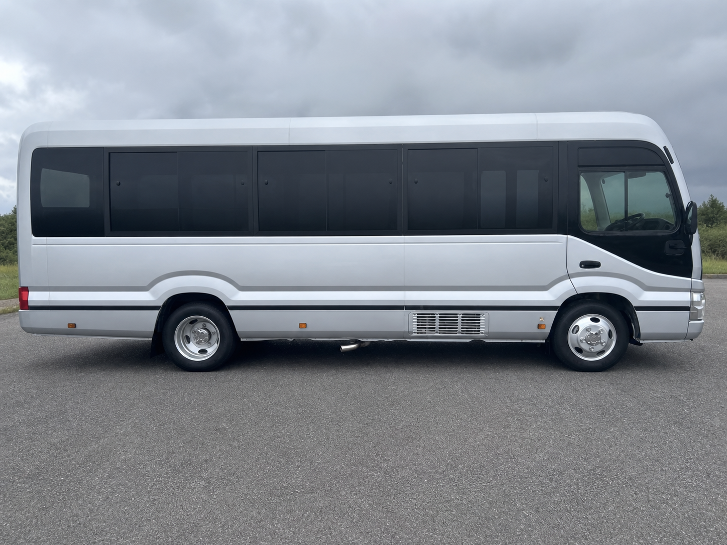 2026 Toyota Coaster Premium Cabin / 21-Seater, High Output & Split Rear Doors JDM for export from Japan