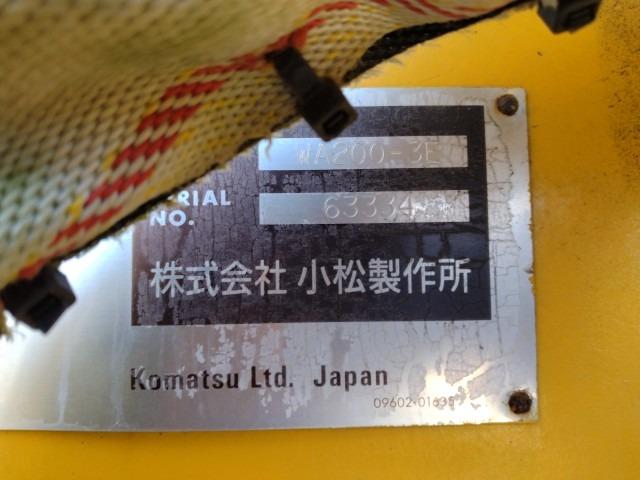 Komatsu WA200-3E Wheel Loader for export from Japan