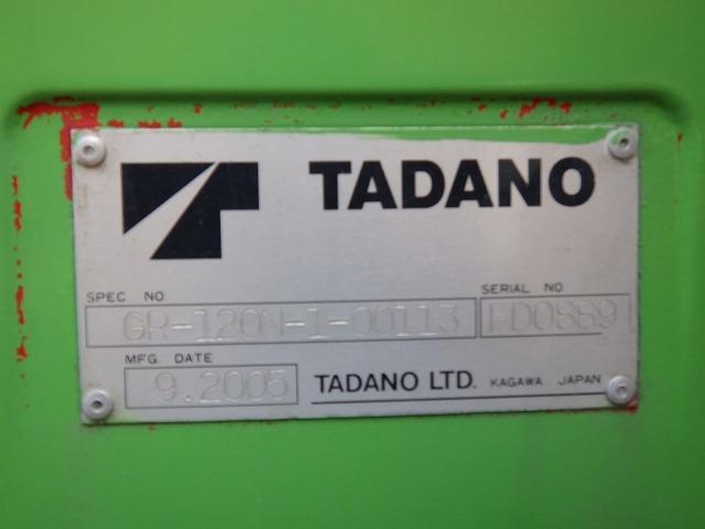 Tadano GR120 Crane for export from Japan