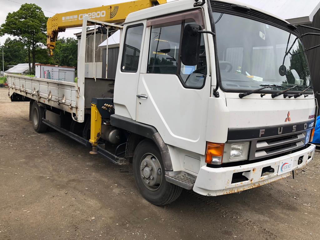 1989 MITSUBISHI FUSO FIGHTER U-FK518K Loader truck with crane (No.J0779)