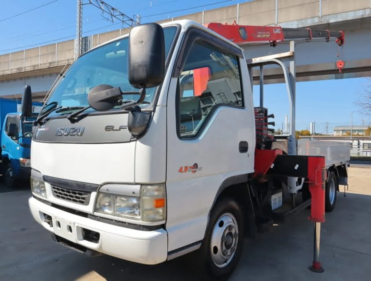 2003 Isuzu ELF Small Crane equipped trucks KR-NKR81LAR (No.11943)