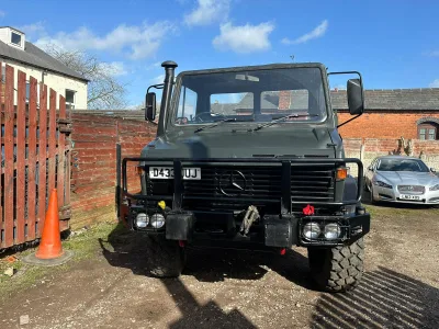1986 MERCEDES BENZ UNIMOG U1300L  EX-ARMY (No.J0817) for export from Japan