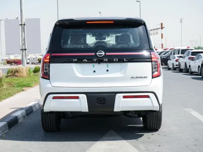 2026 Nissan Patrol Y63 LE Platinum City / 3.5L 4WD LHD / White - Tan for export from Japan