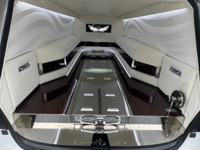 2006 Lexus LS460 White Limousine Hearse for export from Japan