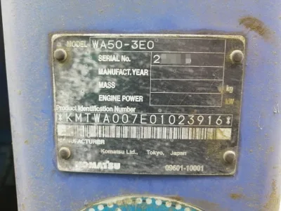 Komatsu Wheel Loader WA50-3E0 (No.920775)