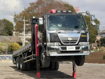  2001 NISSAN DIESEL CONDOR 3-STAGE CRANE TRUCK for export from Japan