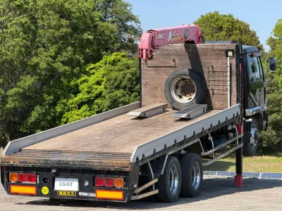  2001 NISSAN DIESEL CONDOR 3-STAGE CRANE TRUCK for export from Japan