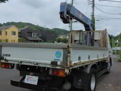 2002 MITSUBISHI KK-FE73EEN CANTER Flat bed With 3 ton Crane (No.J0760)