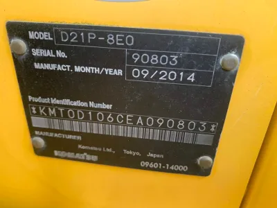 2014 KOMATSU Dozer D21P (No.J0745)