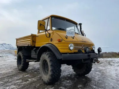 1973 Mercedes-Benz Unimog Left-Hand Drive Double Side Loader Dump Truck (No.J1010)