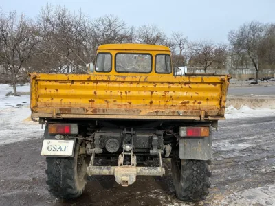 1973 Mercedes-Benz Unimog Left-Hand Drive Double Side Loader Dump Truck (No.J1010)