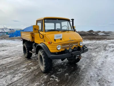 1973 Mercedes-Benz Unimog Left-Hand Drive Double Side Loader Dump Truck (No.J1010)
