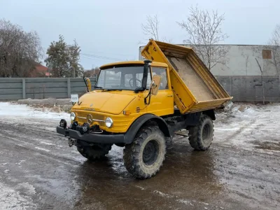 1973 Mercedes-Benz Unimog Left-Hand Drive Double Side Loader Dump Truck (No.J1010)
