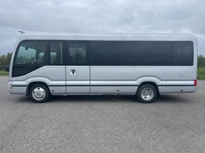 2026 Toyota Coaster Premium Cabin / 21-Seater, High Output & Split Rear Doors JDM for export from Japan
