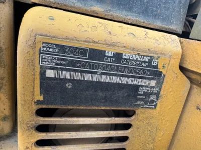 CAT 304C Mini Excavator for export from Japan