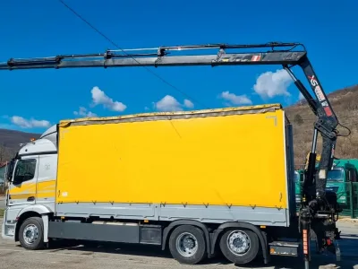 Mercedes-Benz ACTROS 2545L 6x2 with HIAB 155 E-5 Crane for export from Japan