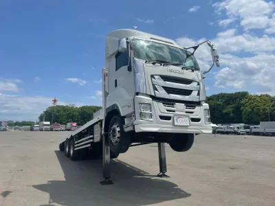 2017 Isuzu Giga Self Loader Truck with Winch remote control (No.Jo480s) for export from Japan