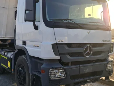 2015 Mercedes-Benz Actros 3848 Trailer head with dump trailer (No. 680478) for export from Japan