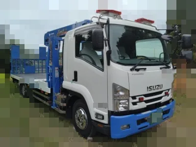 2020 ISUZU FORWARD 2RG-FSR90S2 4HK1 Car carrier Self Loader With Crane(No.970800) for export from Japan