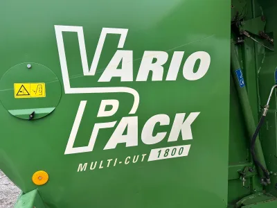 KRONE Vario Pack Multi-Cut 1800 round baler (No.J0877) for export from Japan