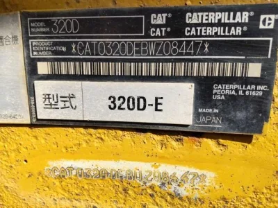 2013 CAT 320D EXCAVATOR (No.970883) for export from Japan