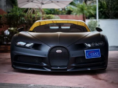 2021 Bugatti Chiron Sportive (Limited 20) 8.0 liter 16-cylinder (Matte Black Carbon) (No.J0642) for export from Japan