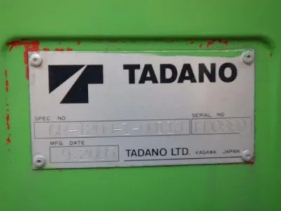 2005 TADANO GR120 CRANE for export from Japan
