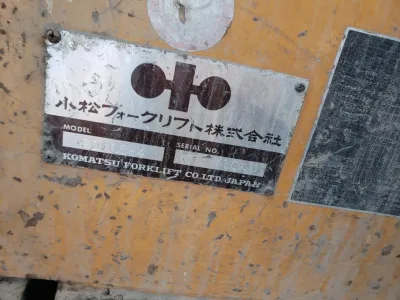 Komatsu FD100-4 ForkLift (No.850808) for export from Japan