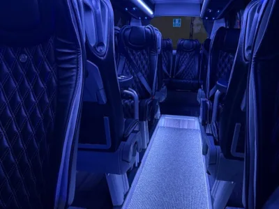 Mercedes-Benz Sprinter Ferqui Sunset 16-Seater Four-Table Midi Coach RHD for export from Japan