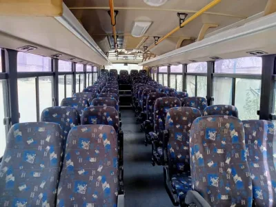 2009 Hyundai 6 cylinder long Bus with AC (No.830735) for export from Japan