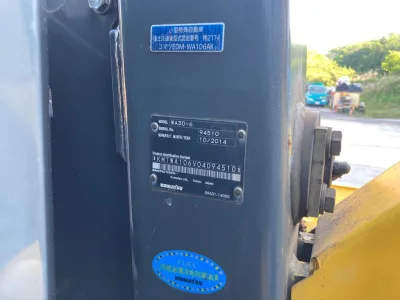 2014 KOMATSU WA30-6 WHEEL LOADER (No.102830) for export from Japan