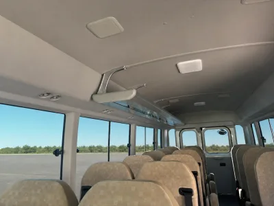 2026 Toyota Coaster Long / 25-Seater, Split Rear Doors & Automatic Swing Door JDM for export from Japan