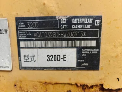 2012 CAT Hydraulic Excavator Type 320D-E Excavator for export from Japan