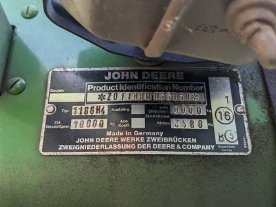 John Deere 1188 Hydro/4 Combine Harvester (No.J0996)