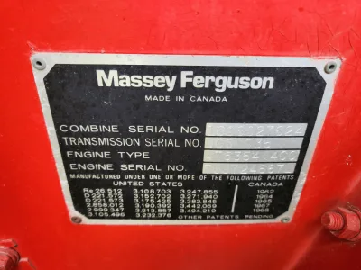 Massey Ferguson Combine Harvester 750 (No-J0709)
