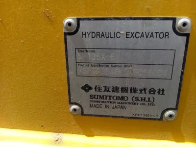 SUMITOMO SH135X-6 HYDRAULIC EXCAVATOR (No.J0781)