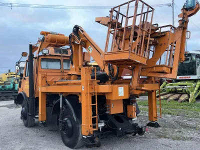 Mercedes Unimog U1450 – Square Cab, Long Wheel Base, Capable of Railway Repair & Operations(No.J1012) for export from Japan