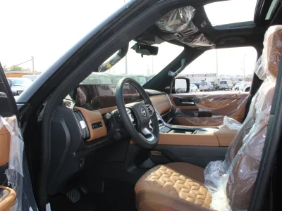 2026 Nissan Patrol Y63 LE Platinum City / 3.5L 4WD LHD / Black - Tan for export from Japan