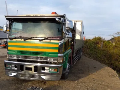 Mitsubishi Fuso Super Great FV510UZ3 Flatbed with Crane(No.J0903) for export from Japan