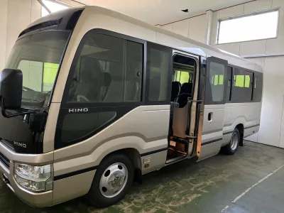 2026 Hino Liesse II EX 28-Seater Toyota Coaster OEM with Refrigerator for export from Japan